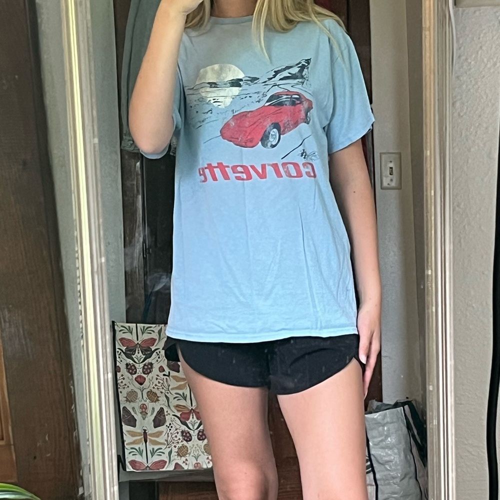 Blue Corvette Graphic T-Shirt